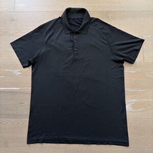 Lululemon Men’s Metal Vent Tech Polo Shirt Black XL
